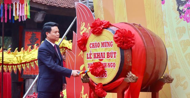 Trang trọng Lễ Khai bút Xuân Bính Ngọ 2026 tại Đền thờ Vạn thế sư biểu Chu Văn An
