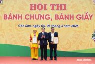 Các phường Lê Đại Hành, Nguyễn Đại Năng đoạt giải nhất Hội thi bánh chưng, bánh giầy