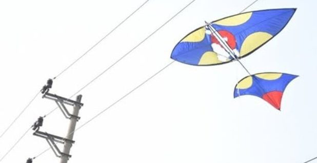 Thả diều gây sự cố mất điện, một người dân xã Tân Minh bị phạt 5 triệu đồng